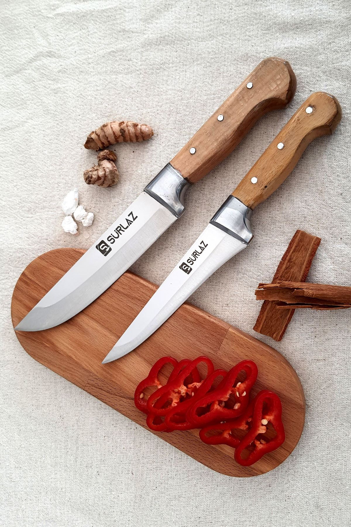 Handmade Bıçak Seti 2 Parça Mutfak Bıçakları