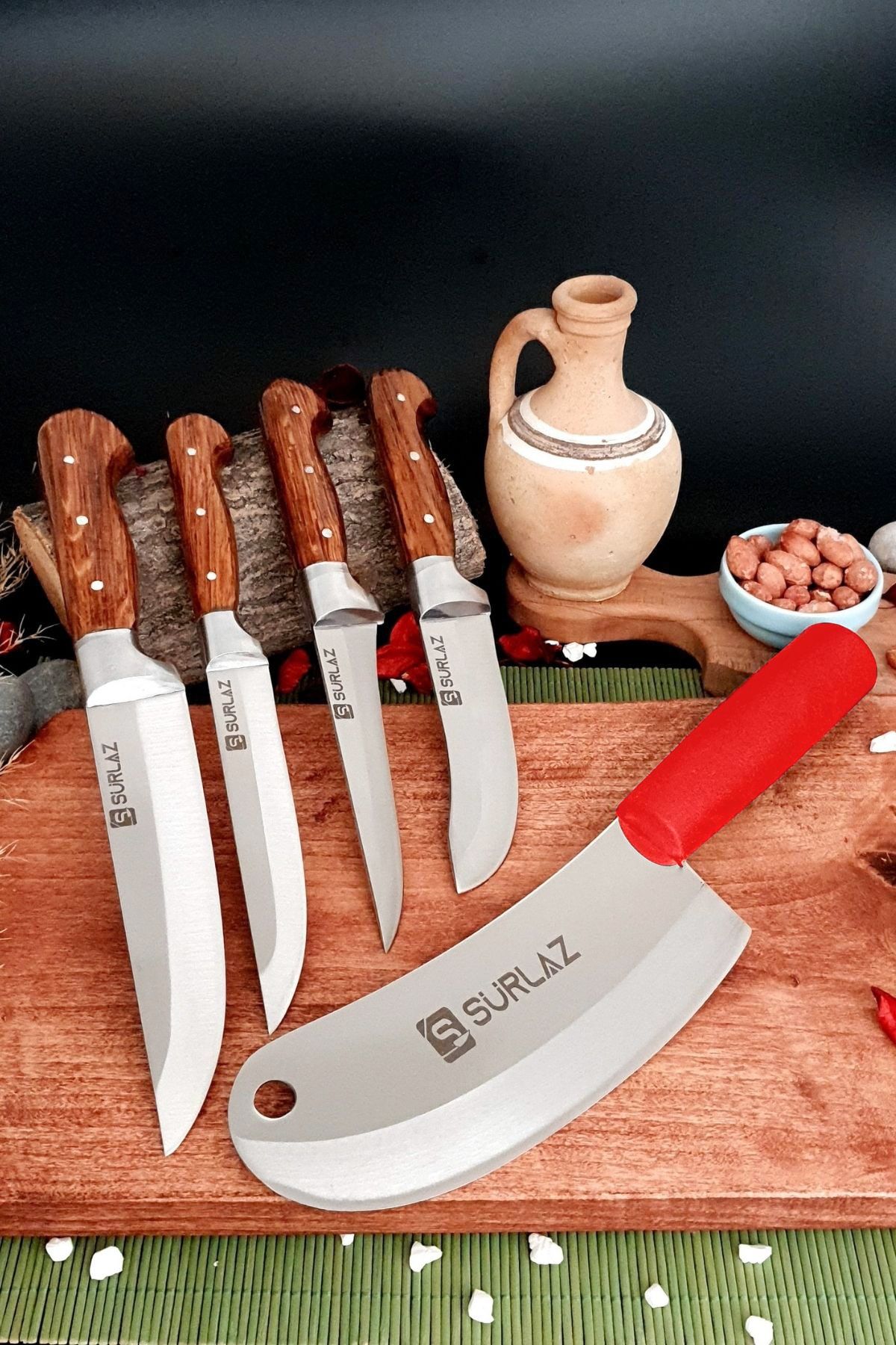 Sürmene Mutfak Bıçak Seti Salata Bıçağı 5 Parça Set