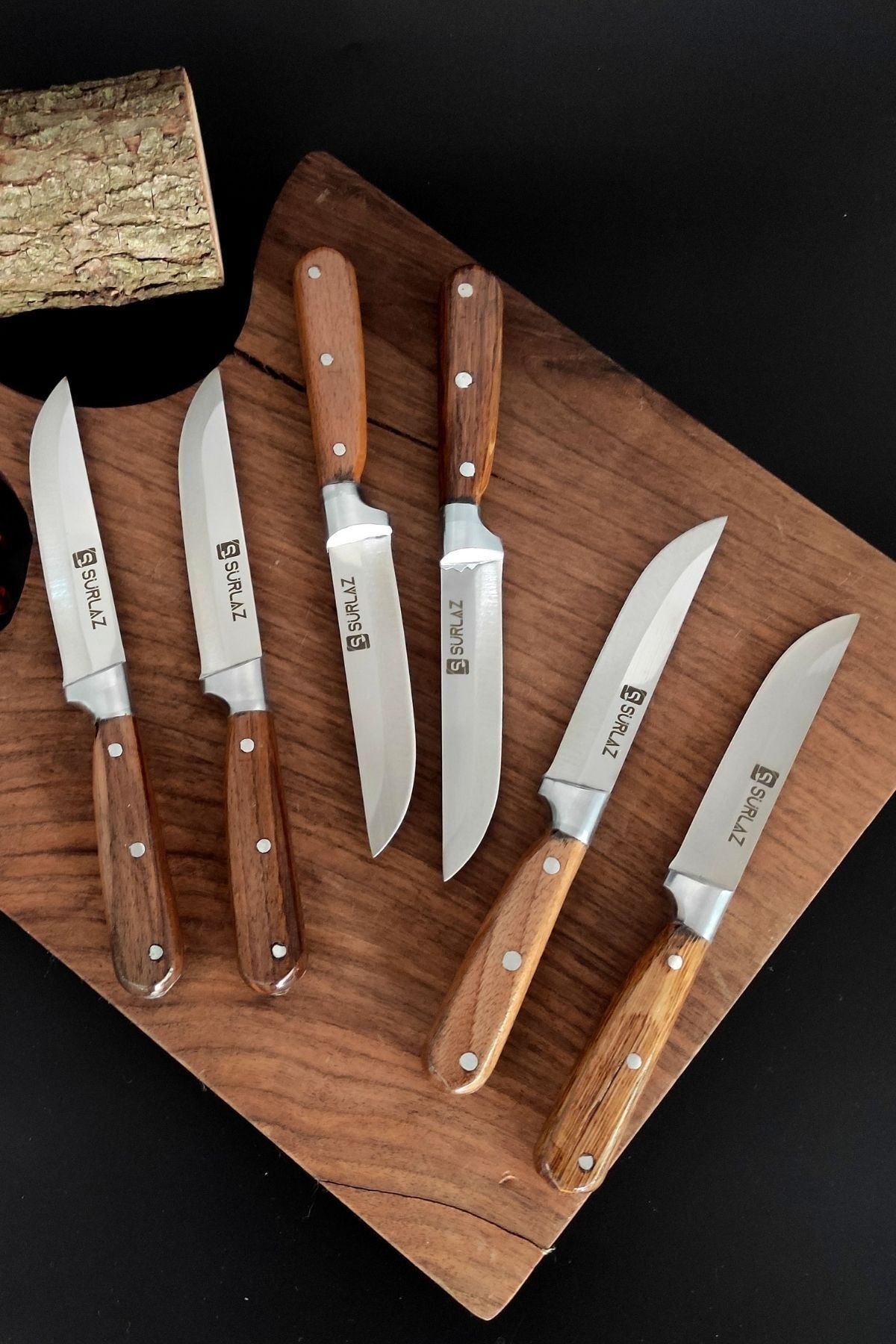 Meyve Sebze Bıçağı 6'li Bıçak Seti Handmade
