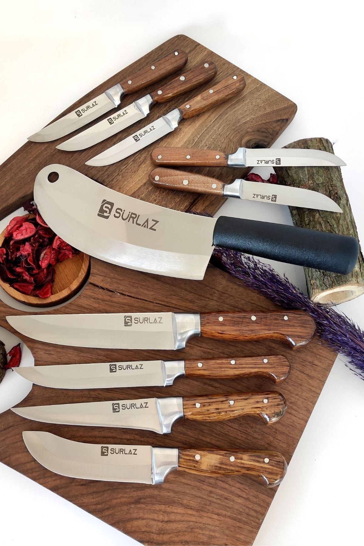 1AA8-Handmade Pro 10 Parça Bıçak Seti