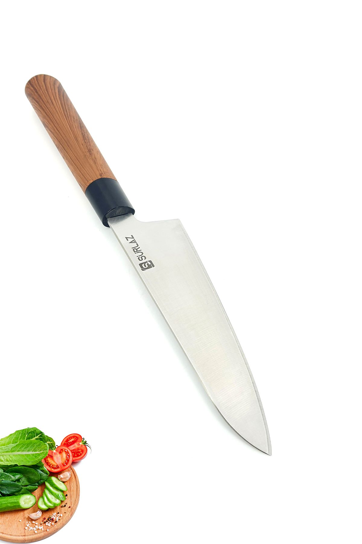 0S9-Craft Santoku Şef Bıçağı Japon Stili Isme Özel Hediyelik Bıçak