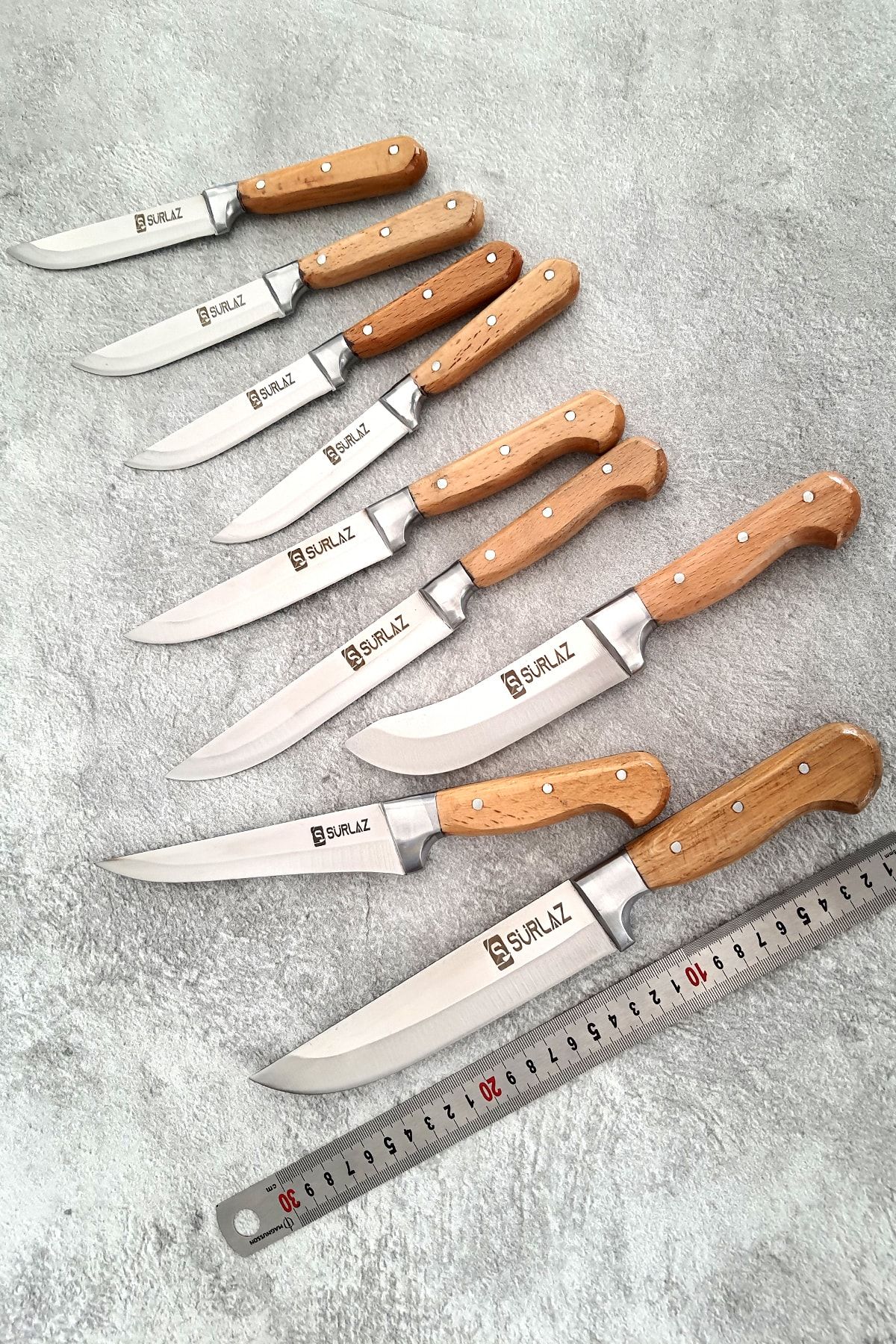 Sürmene Set 9 Parça Mutfak Sebze Kasap Bıçakları