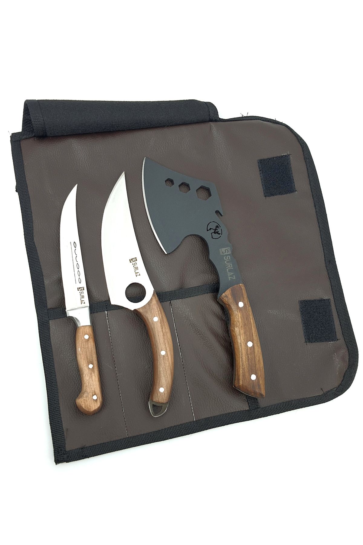 Balta Seti Nacak Bıçak Kamp Baltası Bıçağı Outdoor Bıçak Seti 3 Parça