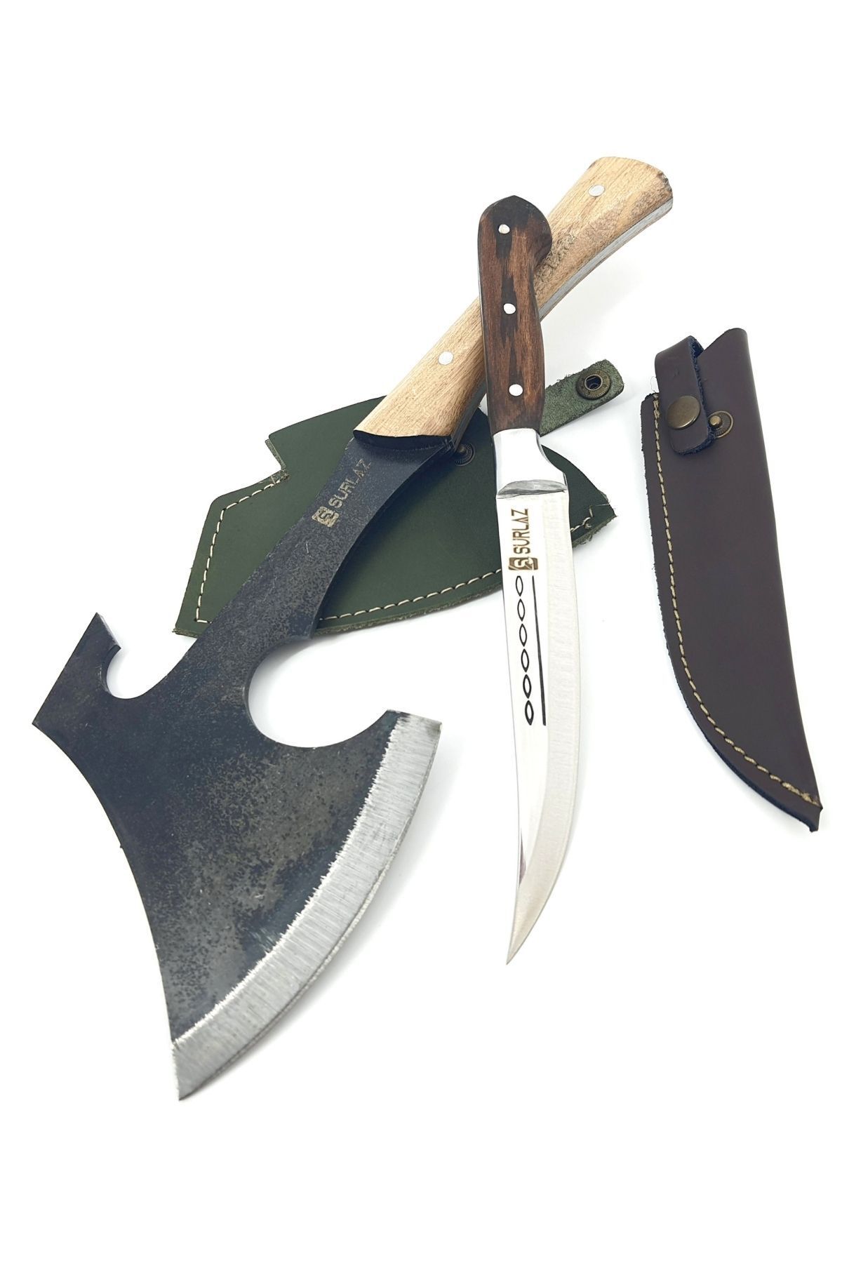 Kampçı Baltası Outdoor Bıçak Balta Nacak 2 Parça Set