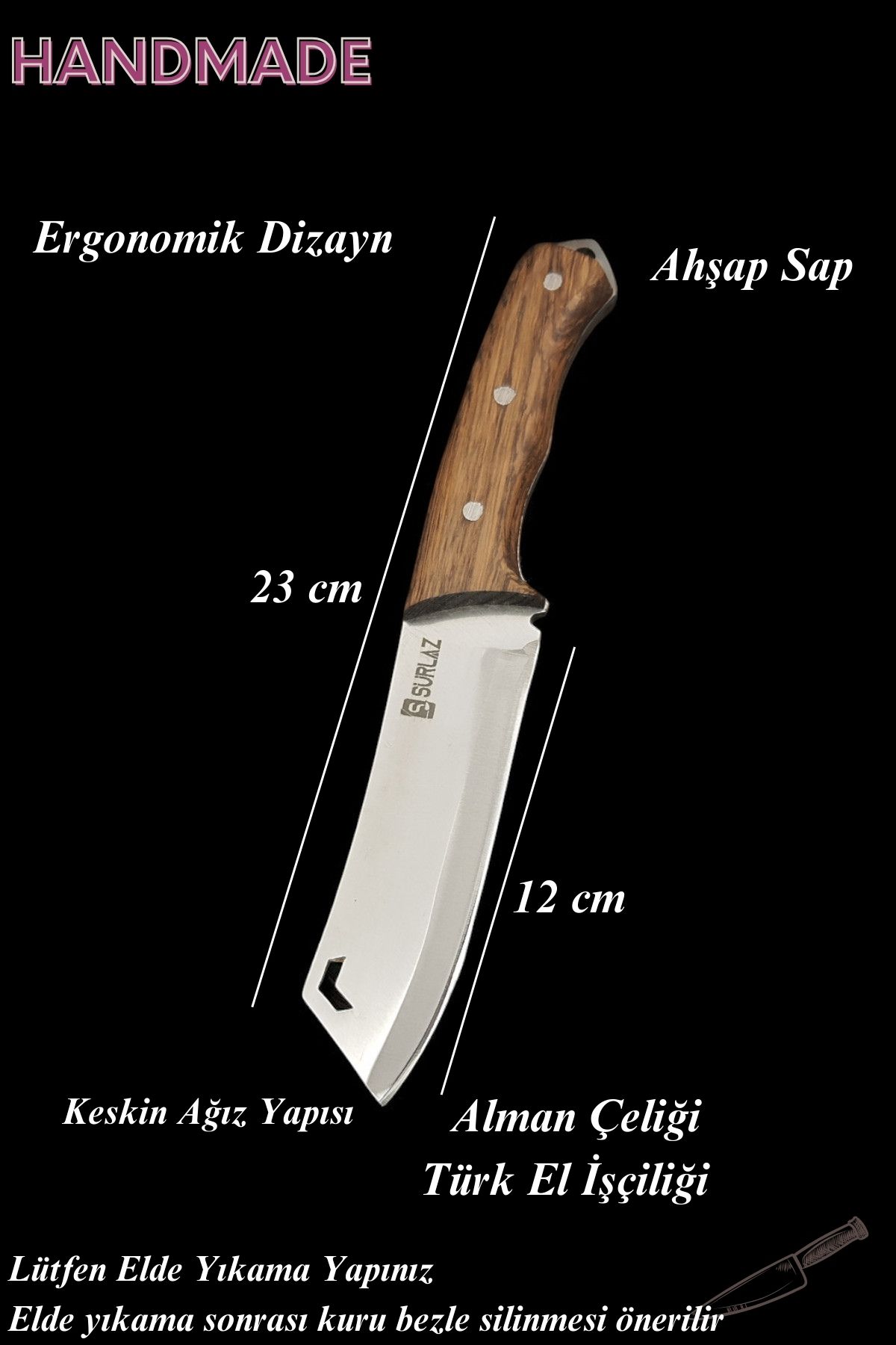 Kamp Baltası Outdoor Bıçak Kampçı Bıçak Seti - Görsel 4