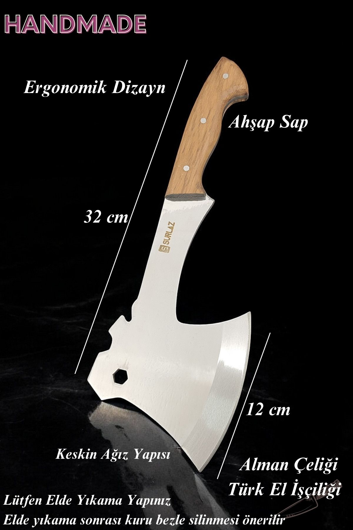 Kamp Baltası Outdoor Bıçak Kampçı Bıçak Seti - Görsel 5