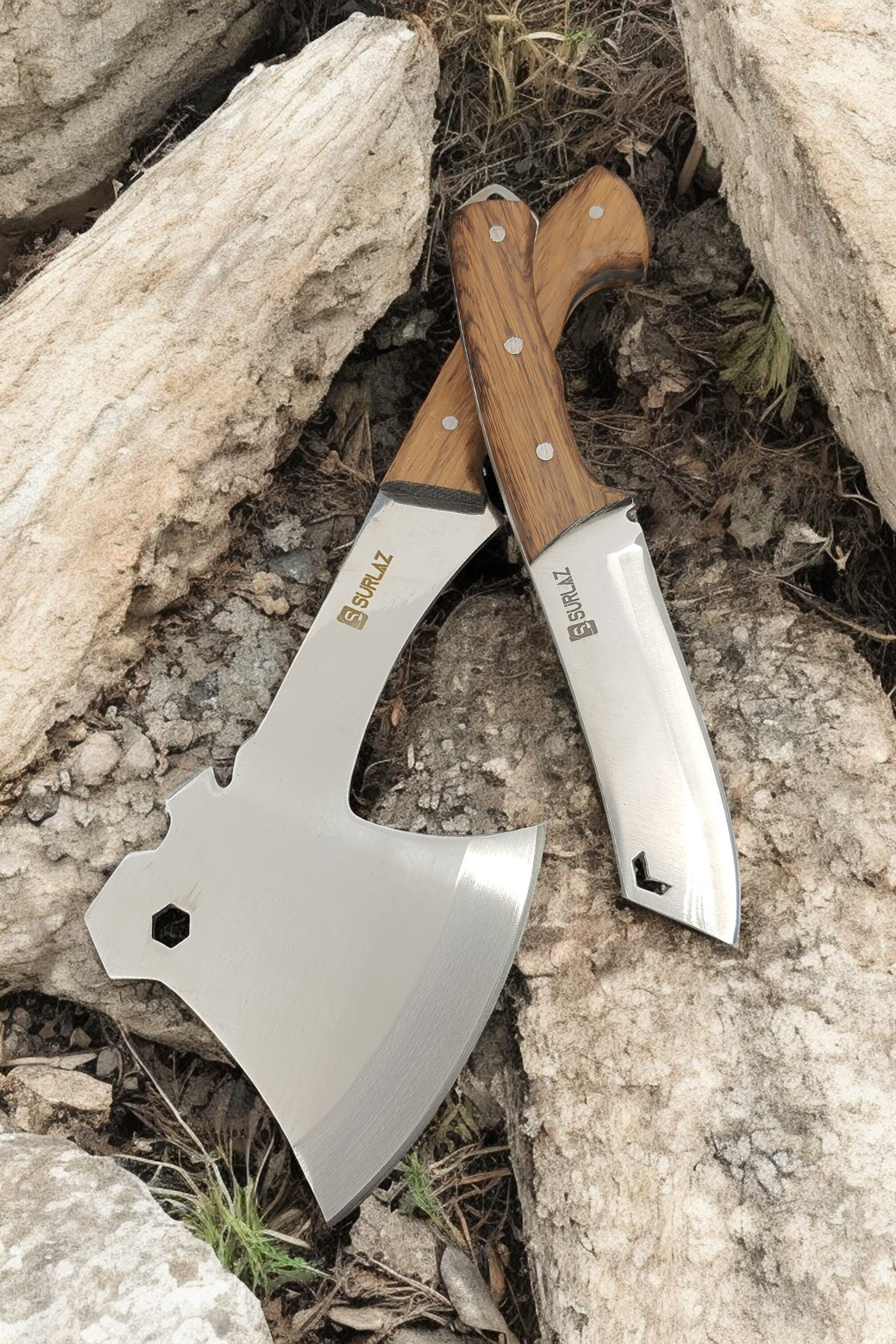 Kamp Baltası Outdoor Bıçak Kampçı Bıçak Seti - Görsel 2